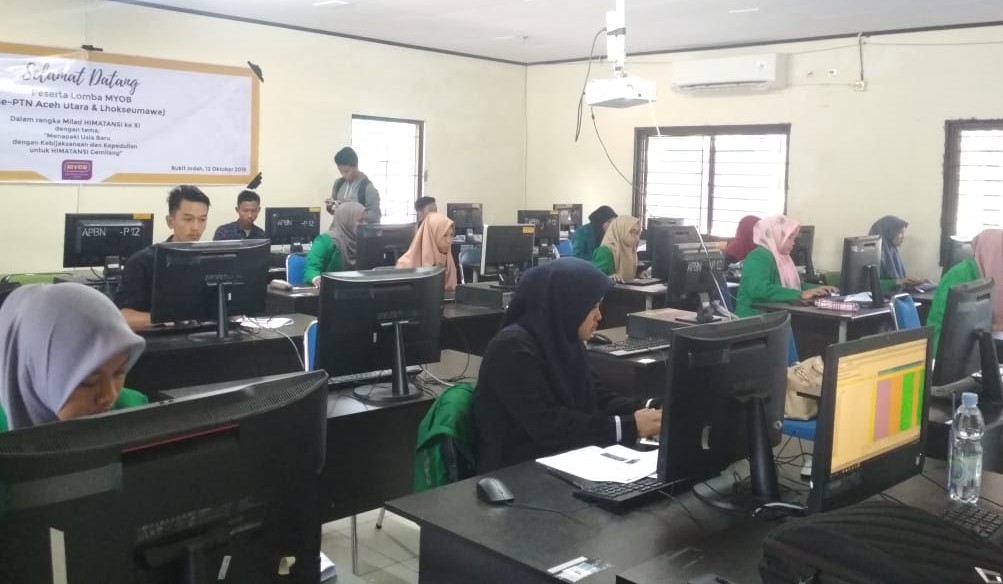 UnimalNews | Himatansi Unimal Gelar Lomba Komputer Aplikasi Akuntansi MYOB 24